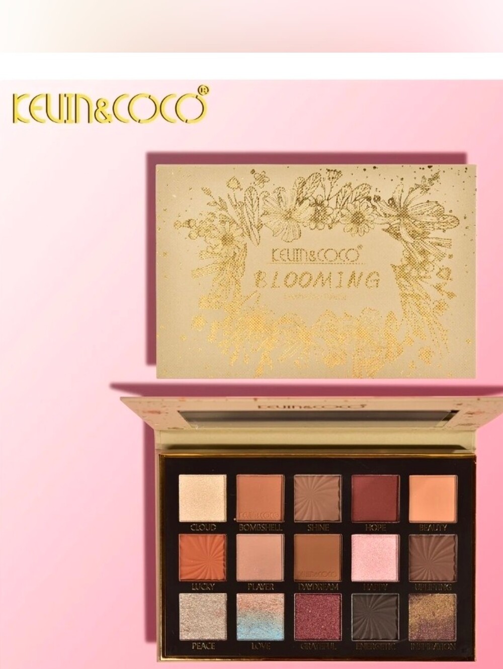 Kevin&CoCo Blooming 15-Color Eyeshadow Palette